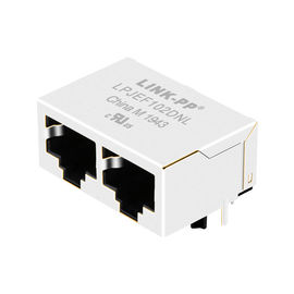 Cross 5406443-1 Ethernet Rj45 Connectors 1X2 8/8 R/A Shielded , LPJEF102DNL