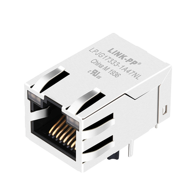 RTA-1S4A9W1F संगत LPJG17333-1A47NL 1000 बेस-T RJ45 जैक चुंबकीय कनेक्टर टैब अप