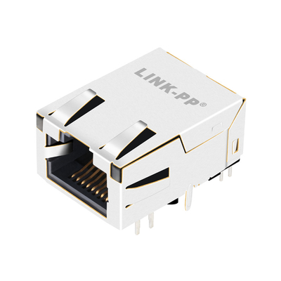L829-1J1T-43 1000BASE-T MagJack RJ45 लो प्रोफाइल टैब अप OG/Y एलईडी