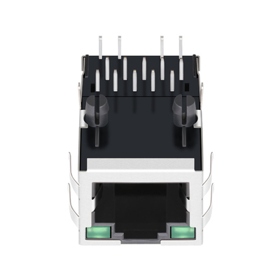 0875-1G1T-D8 मैग्नेटिक्स जैक RJ45 1000BASE-T 1X1 टैब अप G/G LED