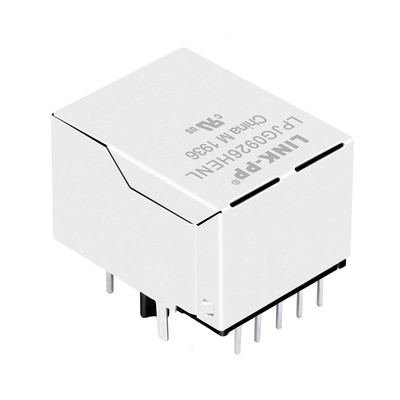 1000Base-T सिंगल पोर्ट RJ45 मॉड्यूलर जैक POE+ LPJG0926HENL के साथ