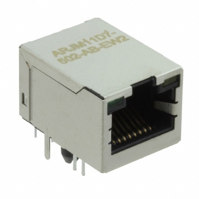 ARJM11D7-502-AB-EW2 सिंगल पोर्ट PoE RJ45 1GBase-T मैग्नेटिक्स के साथ
