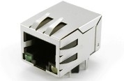 JXD0-0025NL रेट एंगल RJ45 कनेक्टर के साथ एलईडी 1000 बेस-टी के लिए Cat5e
