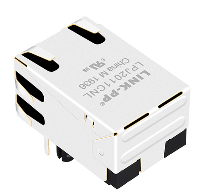 LPJ2011CNL 10/100 बेस-टी RJ45 MagJack 1x1 पोर्ट टैब अप बिना एलईडी
