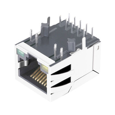 HR861153C 10/100 बेस-टी सिंगल पोर्ट RJ45 कनेक्टर रेक्टिफायर ब्रिज LPJ0284GDNL के साथ