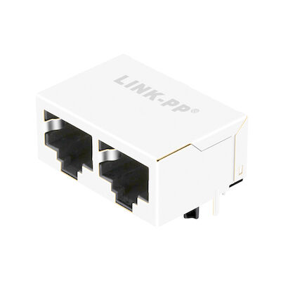 5406566-1 10/100 बेस-टी 1x2 पोर्ट बिना मैग्नेटिक्स RJ45 मॉड्यूलर जैक कनेक्टर्स LPJEF102DNL