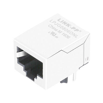 HR901130A RJ45 एकीकृत 10/100 बीटी मैग्नेटिक्स THT शील्डेड LPJG0806DNL के साथ