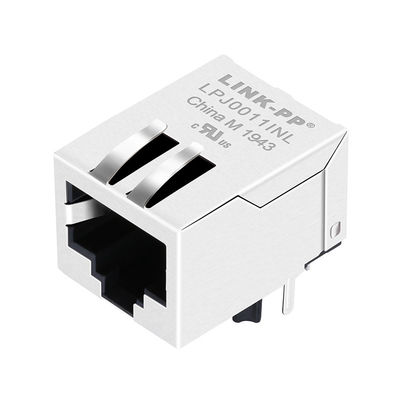 J0011D11NL Rj45 महिला कनेक्टर 100 बेस-टी 8p8c टैब डाउन इंडस्ट्रियल RJ45 ईथरनेट कनेक्टर