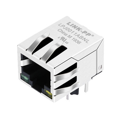 JD0-0009NL सिंगल पोर्ट RJ45 जैक 10/100 बेस-टी मैग्नेटिक्स के साथ