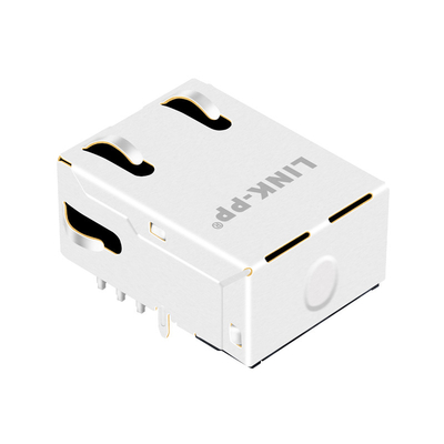10G बेस-टी टैब अप 1 पोर्ट मैग्नेटिक RJ45 जैक G15-111T-076C