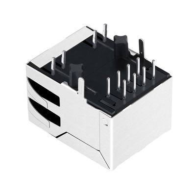 JXD0-0008NL टैब डाउन 10/100 बेस-टी 1x1 पोर्ट ईथरनेट Rj45 कनेक्टर ग्रीन / येलो लेड