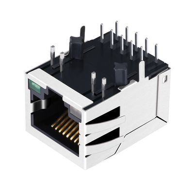 JTH-0020NL 1 पोर्ट RJ45 चुंबकीय जैक 10G बेस-टी टैब डाउन
