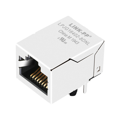 RT9-HK-0002 1x1 पोर्ट इंटीग्रेटेड मैग्नेटिक्स RJ45 जैक 1000 बेस-टी टैब बिना एलईडी के
