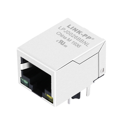 HFJ11-S026E-S1LS12 10/100 बेस-टी ग्रीन / येलो एलईडी 1x1 पोर्ट RJ45 ईथरनेट मैगजैक