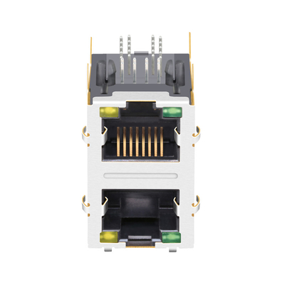 JXD9-1017NL संगत लिंक-पीपी 100/1000 बेस-टी 2x1 पोर्ट RJ45 चुंबकीय कनेक्टर हरा / पीला एलईडी