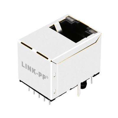 G55-122N-155 10G बेस-टी थ्रू होल POE RJ45 वर्टिकल माउंट मैगजैक 1 पोर्ट