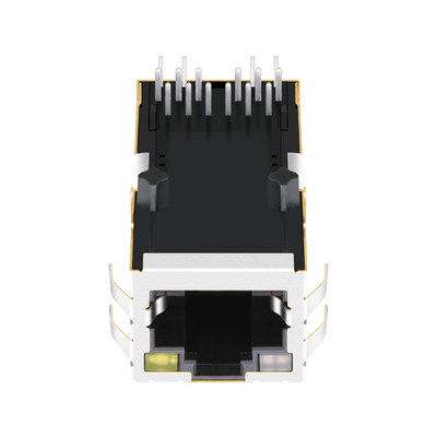 0826-1X1T-M1-F POE RJ45 MagJack 1x1 पोर्ट 1000 बेस-टी टैब अप OG/Y LED RoHS के साथ
