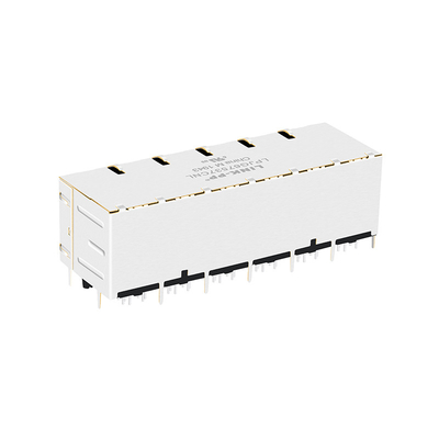 JT5-2470NL 2x6 पोर्ट 10G बेस-टी RJ45 मैग्नेटिक कनेक्टर 12P8C लाइट पाइप के साथ