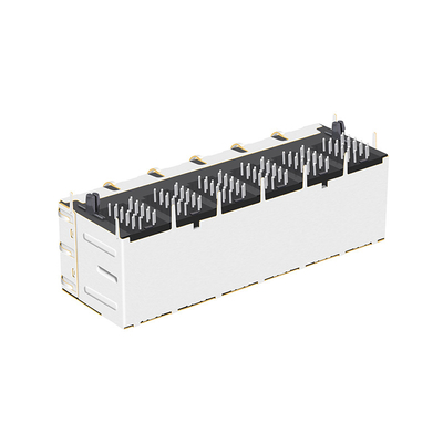 JT5-2610CNL 10G बेस-टी 2x6 पोर्ट RJ45 चुंबकीय जैक साइड एंट्री 12PIN एलईडी के साथ