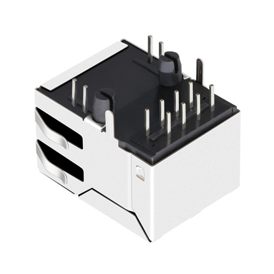 JXD1-9008NL 100 BASE-T टैब अप ग्रीन/येलो लेड 8PIN RJ45 मैगजैक नॉन-पीओई