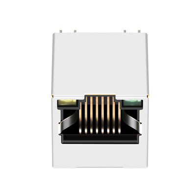 JXD2-0Z25NL 1X1 PORT 1000BASE-T वर्टिकल RJ45 कनेक्टर टॉप एंट्री के साथ एलईडी