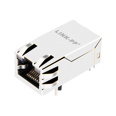 56F-18012DDD2NL सिंगल पोर्ट POE RJ45 महिला कनेक्टर 2.5G BASE-T टैब यूपी एलईडी के साथ