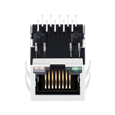 ARJM11B1-805-KB-CW2 सिंगल पोर्ट टैब डाउन 2.5G बेस-टी RJ45 MagJack G/O&Y LED