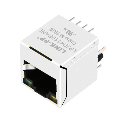 RJ4530H-R01 100 बेस-टी वर्टिकल RJ45 कनेक्टर येलो/ग्रीन LED LPJD4110BANL डेटाशीट