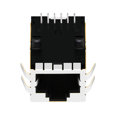08B1-1X1T-06-F 100 बेस-टी 1x1 पोर्ट RJ45 चुंबकीय जैक टैब बिना एलईडी LPJ2011CNL