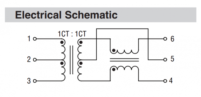 SM91502AL BMS Transformer  Datasheet - Electrical Schematic